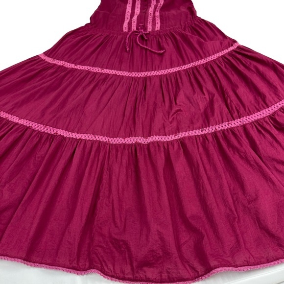 JFW Boho Embroidered Sequin Detailed Cotton Tiered Maxi Dress - Picture 3 of 10